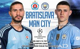 Man City dễ dàng đè bẹp chủ nhà Slovan Bratislava